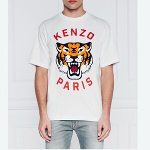 BNWT Men White “Lucky Tiger”Oversized T-Shirt